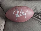 JOHN ELWAY signed full size football BECKETT COA BRONCOS
