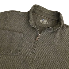 Vineyard Vines Men's XL Gray Bluffs On The Go 1/4 Zip Long Sleeve Pullover