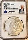 1889 CC Morgan Silver Dollar NGC MS70 Early Releases Signed Fiji Mint .999