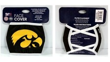 IOWA HAWKEYES Team Logo NCAA Face Mask Cover by Foco FREE SHIP