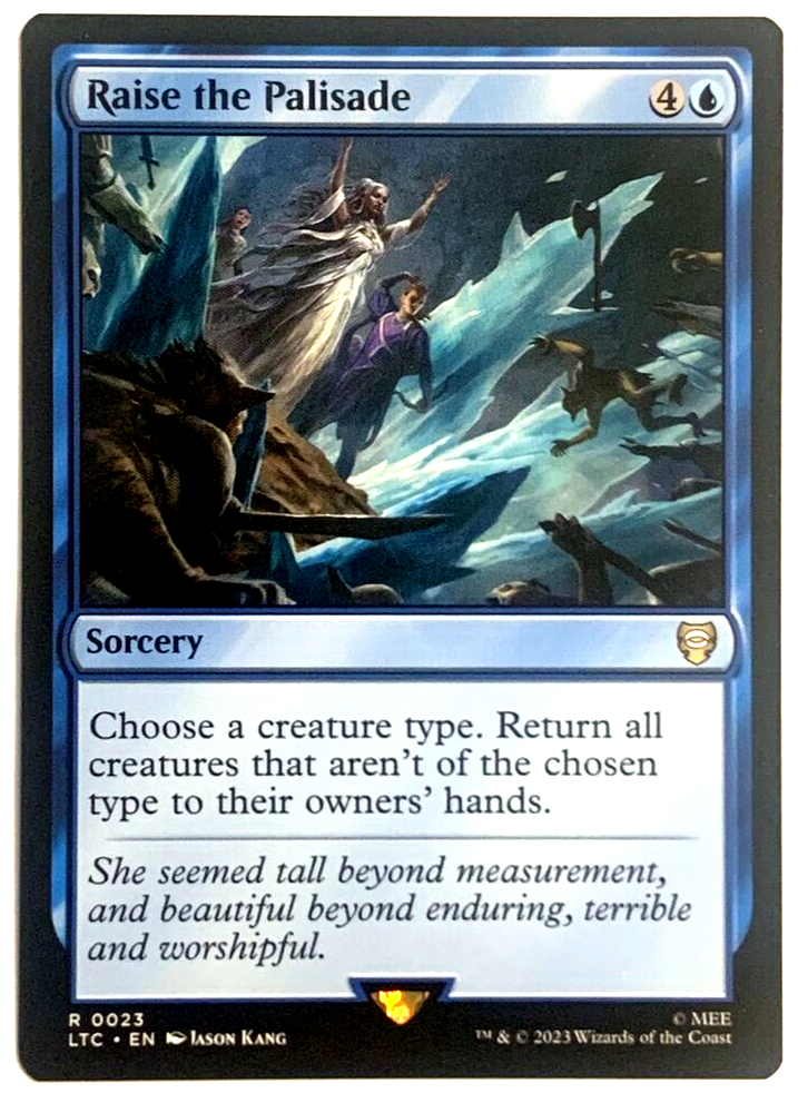 MTG Raise the Palisade Tales of Middle-earth Commander 23 Rare, NM