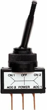 Bussmann BP/STF 20A Heavy Duty On-Off-On Toggle Switch Black 12V Carded