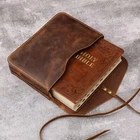Personalized Leather Bible Pouch Case Cover Christian Gift for Men Women