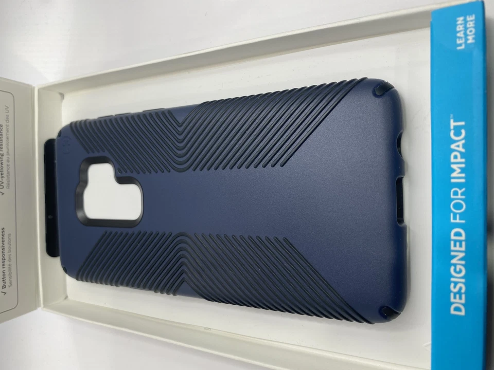 Speck Presidio Grip Series Case for Samsung Galaxy S9 + Plus - Blue/Carbon Black - Image 2 of 4