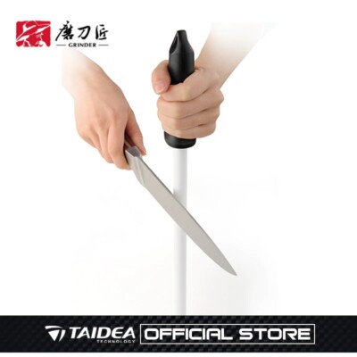 TAIDEA 8-12 Inches Kitchen Knife Sharpening Rod Diamond Ceramic Tool Grinder