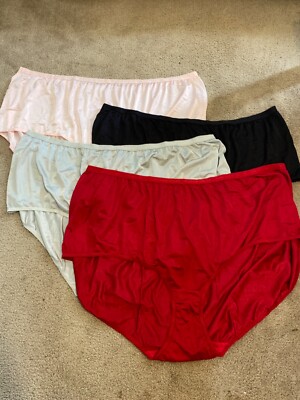 Comfort Choice Women's Plus Size 16 Stretch Color Nylon Brief