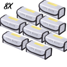 8pcs LiPo Battery Fireproof Explosion proof Guard Charging Safe Bag 185x75x60mm