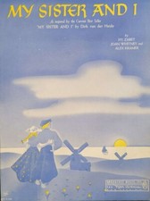 MY SISTER AND I Piano Sheet Music Lyrics, Chord symbols 1941