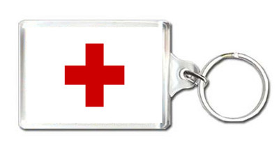 Red Cross Flag Schlüsselanhänger