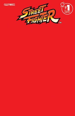Street Fighter Masters Akuma Vs Ryu #1 Red Blank Variant Cover D