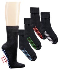 2 Pairs ABS No Name Cotton Socks, Black, Men Women, Sizes 35-38 39-42