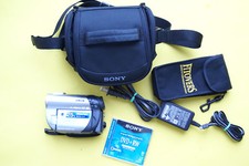 Sony Handycam DCR-DVD308 Carl Zeiss 25x Camcorder w Charger/Bag/Disc/Card Bundle