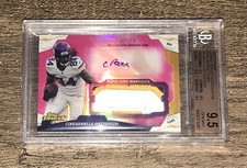 2013 Finest Cordarrelle Patterson Pink Ref Jersey￼ Auto RC /10 BGS 9.5 Gem Mint