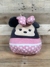 Disney Minnie Mouse Squishmallows Plush Pink White Polka Dots Stuffed Animal Toy