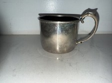 Vintage Silver Plated Handled Children s Cup