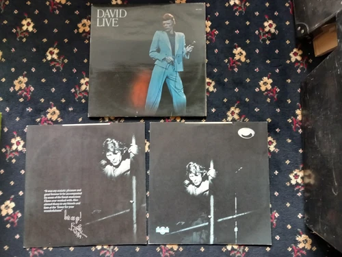 DAVID BOWIE - DAVID LIVE. UK ORIG 1974 12" DOUBLE LP/ALBUM & INN/SLEEVES. VG+/EX