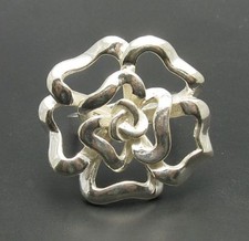 Stylish Sterling Silver Women's Ring Solid 925 Flower Perfect Quality Empress