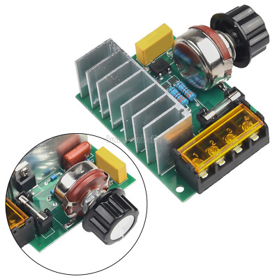 220V 4000W AC SCR Voltage Regulator Dimmer Thermostat Electric Motor Controller