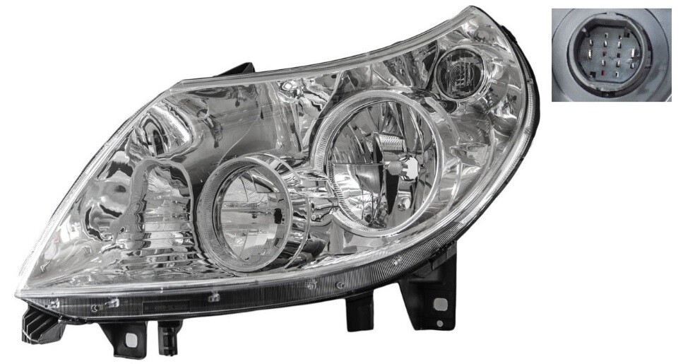 Lampe feux avant gauche Citroën Jumper 2006 2007 2008 2009 2010 optique projecteur