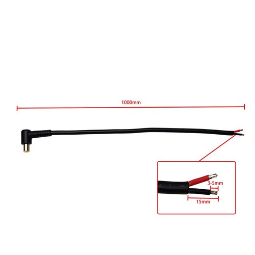 DC Power Cable 90 Degree Angle 7.9mm x 5.5mm 8mm Male Solar Wire Supply Repair - Picture 8 of 11