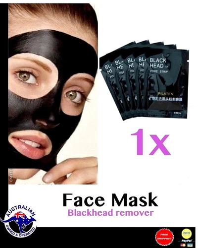 1X SATCHET FACE PEEL MASK MINERAL MUD BLACKHEAD REMOVER PORES CLEANER SILKY SKIN