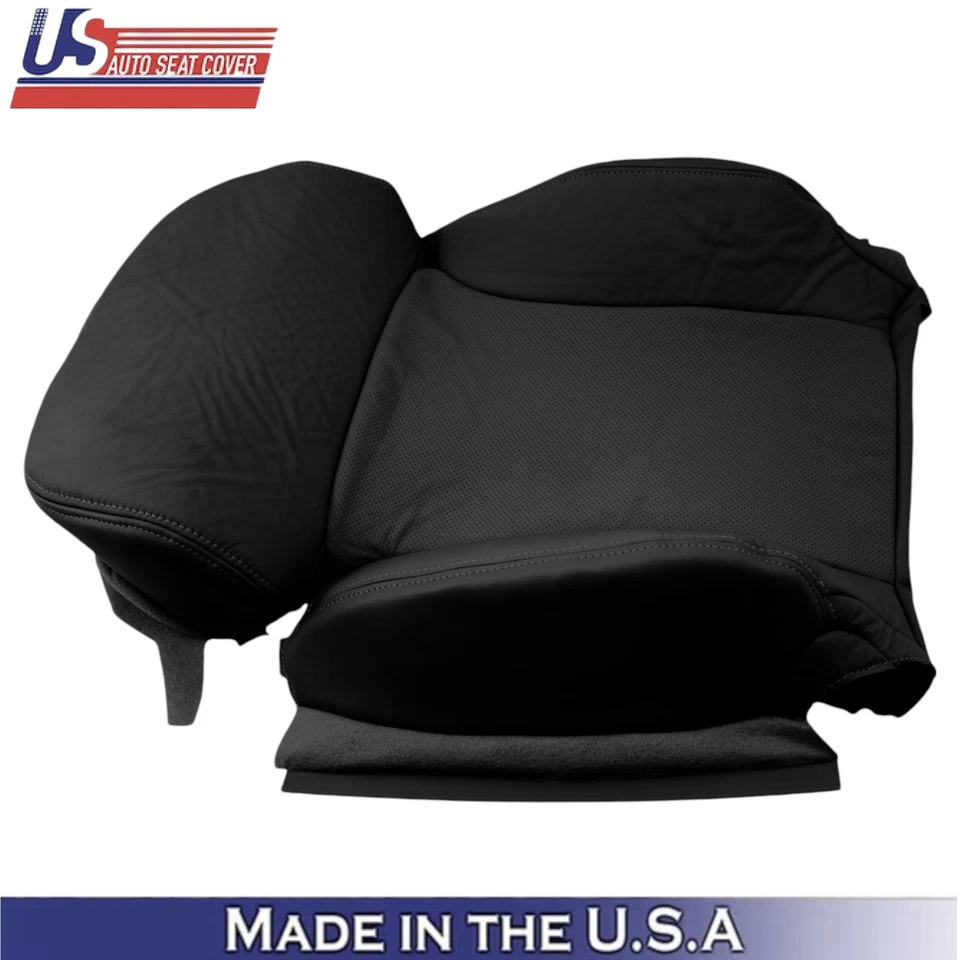 2006-2011 For Lexus GS350 GS300 GS430 Leatherette Front Top Seat Covers Black - Image 4 of 4