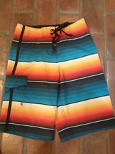 Mossimo Supply Co. Swim Trunks Size 28 Unlined 1 Pocket Inseam 11" Serape Colors