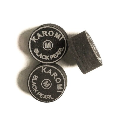 Karomi Black Pearl 12 Layer Laminated Tips (X2) Cue Components Supply Repair