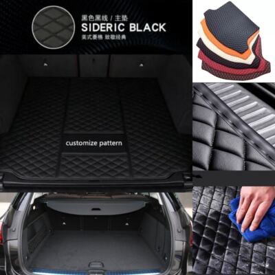 For Infiniti Car Trunk Mats Pu Leather Mats Auto Waterproof Custom Rear Carpets