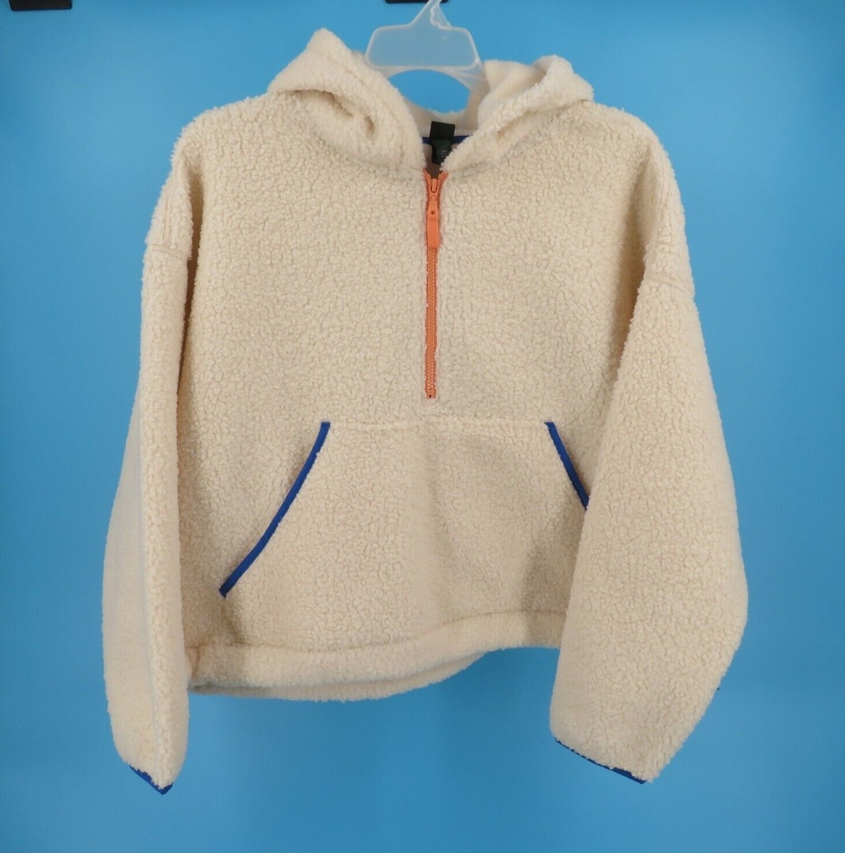 Wild Fable Women's Half-Zip Sherpa Anorak Hooded Pullover Size XXL