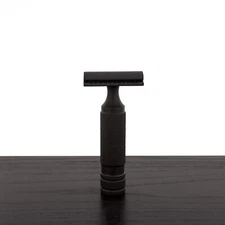 West Coast Shaving Midnight Collection Razor 110B, Black Stainless Steel