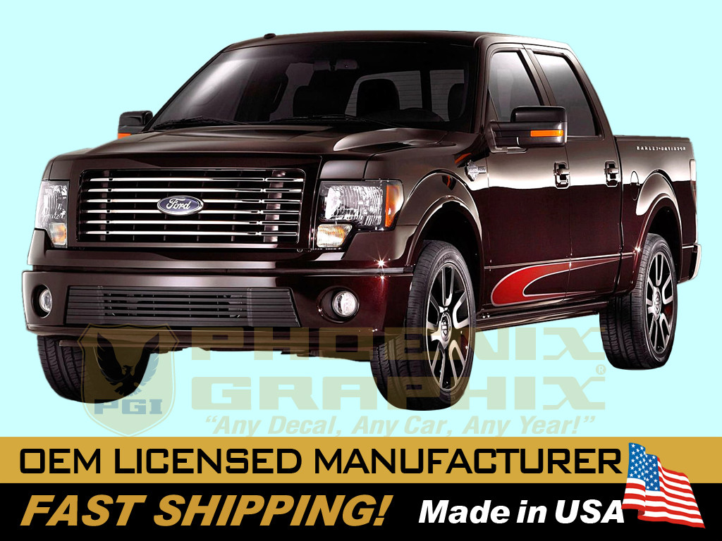 compatible with, 2010 Ford F-150 Harley Davidson Edition Truck Graphics  Stripes