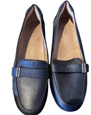 Naturalizer Soul Womens Loafers 11M Kentley Slip ons Navy EUC Comfort