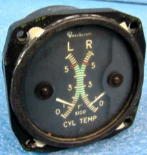 BEECHCRAFT / GARWIN INC BMD1001A 22-292-010 CYLINDER TEMP GAUGE (GUAGE GAGE), I