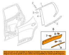 GM OEM 18-23 Traverse Rear Door Exterior Trim-Lower Molding 84241760
