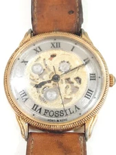 Vtg Fossil World Mens Watch Hong Kong Parts Or Repair