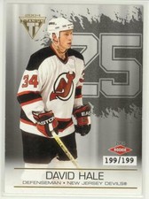 2003-04 PS TITANIUM DAVID HALE RC HOBBY JERSEY 199/199 #126 Private Stock Rookie