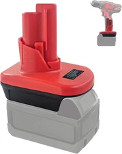 Battery Adapter for Milwaukee 18V for M18 to 12V for M12 Tool Use, for Milwaukee
