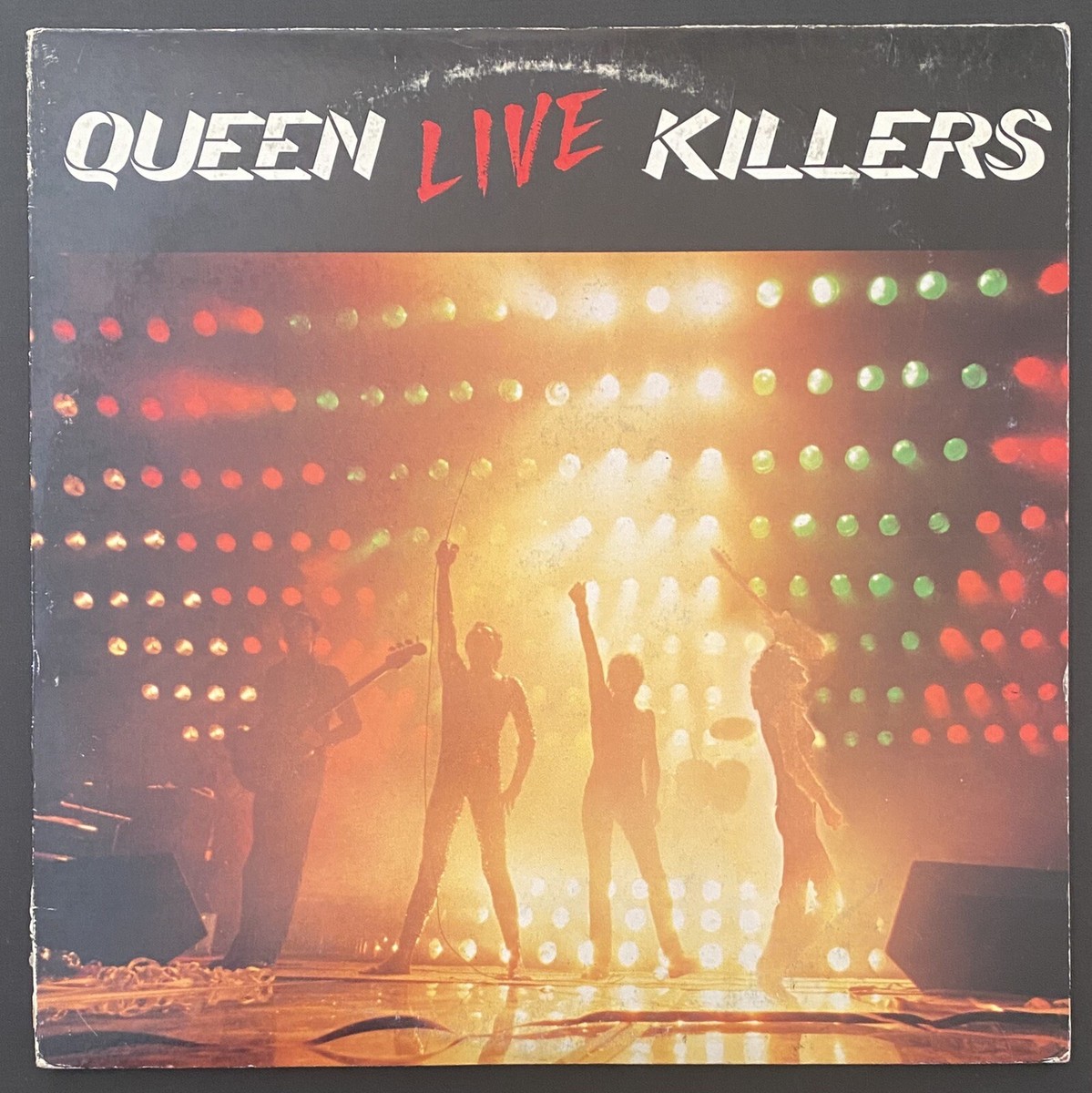 ['79年帯付きグリーン/レッド盤LP] クイーン・ライブ・キラーズ QUEEN Live Killers LP 1979 1st Press JAPAN Green & Red