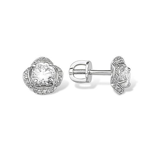 Ohrstecker Ohrringe Damenschmuck 925 Silber Zirkonia Echtschmuck Secretforyou-image