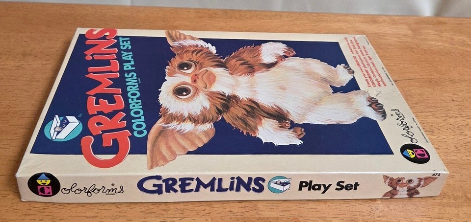 1984 Gremlins Movie Gizmo Colorforms Play Set w/ Original Box #672 ...