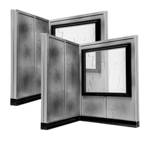 Set of 2 Breakable Window and Wall Playsets for WWE & AEW Wrestling Figures