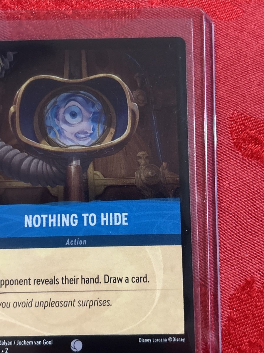 nothing to hide lorcana card Nothing to Hide | Rise of the Floodborn