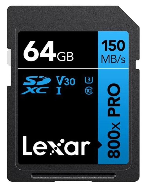 Lexar 64Gb SDXC PRO UHS-1 V30 U3 4K 150MB/s 800x Memory Card UHD (UK Stock) BNIP - Image 2 of 4
