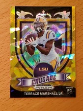 2021 Prizm Draft Gold Ice Crusade #180 Terrace Marshall Jr. LSU Panthers WR
