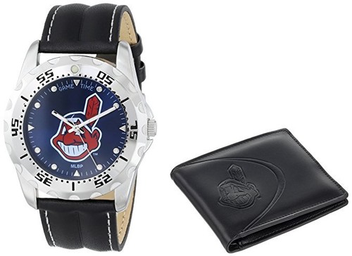 MLB Men's Black Watch and Leather Wallet Set by Game Time -Select- Team Below - Picture 6 of 17