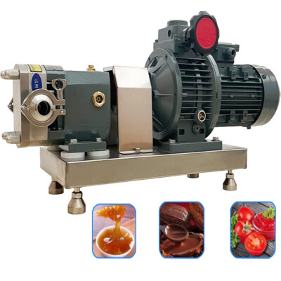 220V Food-grade Cam Rotor Pump With High Viscosity Flour Paste Delivery Pump