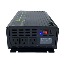 1000W 1500W 2000W Pure Sine Wave Power Inverter 12V 24V DC to 120V AC US Stock