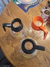 Coffee Pot/Decanter Blk/Org 64oz Commercial Lot 3 Coffee Pots for BUNN Brew NEW