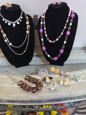 Vintage Lot Brooches, Earrings/Bracelet, Necklace 2 Trifari.   15 PC.